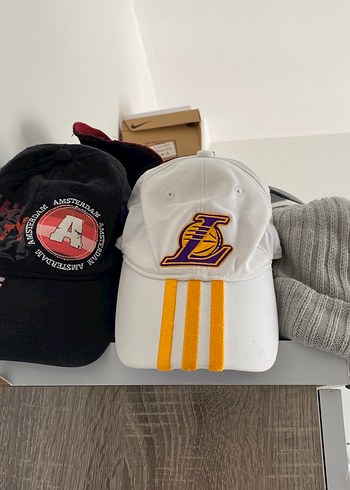 Beyaz Los Angeles Lakers Şapka - Görsel 6