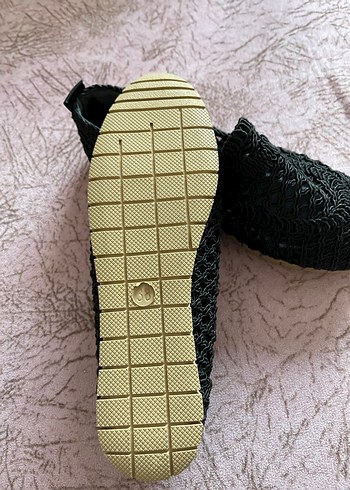 Siyah Örgü Detaylı Kadın Espadril - Görsel 2