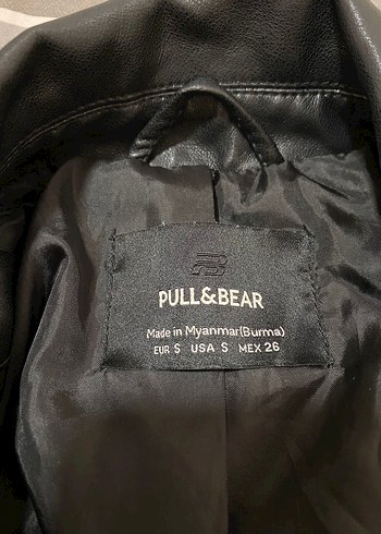 s Beden Kadın Siyah Deri Biker Ceket