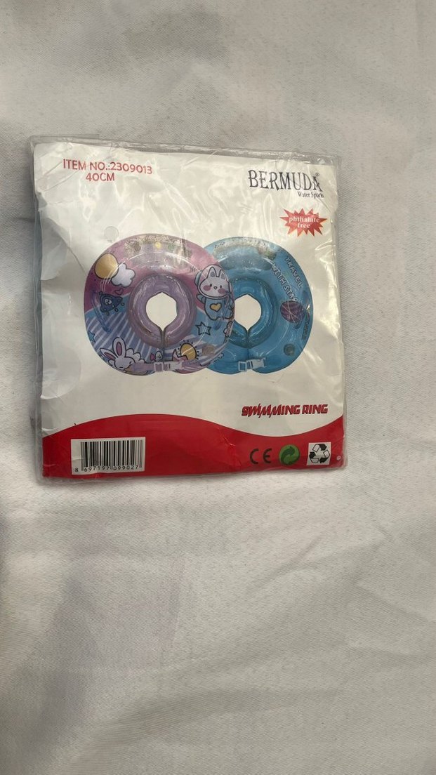 Uzay Temalı Mavi Bebek Boyun Simidi - Görsel 2