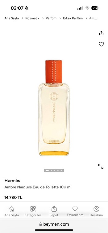 Hermes Hermes - Ambre Narguile