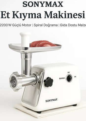 Sonymax Gri Kıyma Makinesi