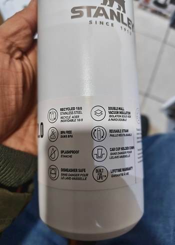 Stanley Beyaz Termos Matara - Görsel 2