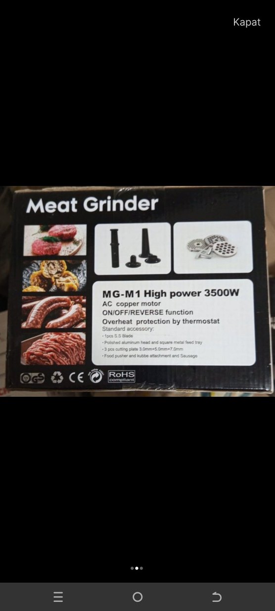 LUX BOSCH 3500W Et Kıyma Makinesi - Görsel 4