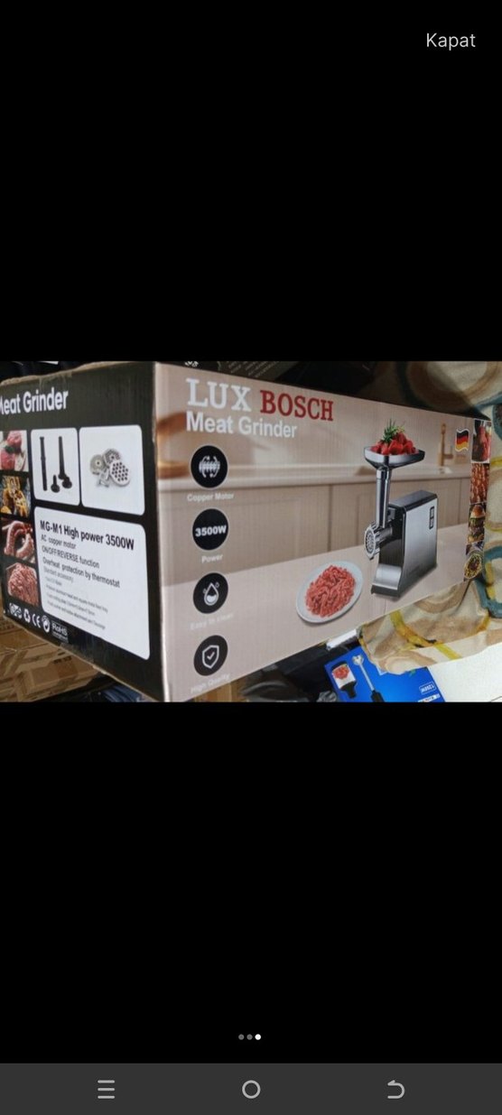 LUX BOSCH 3500W Et Kıyma Makinesi - Görsel 5