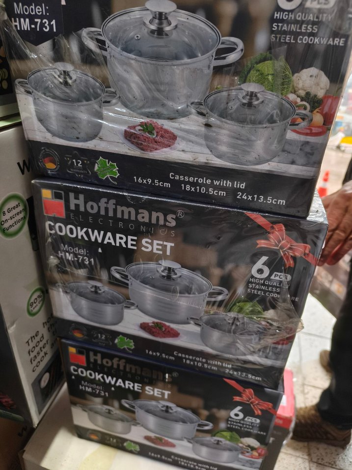 Hoffmans 6 Parça Beyaz Tencere Seti - Görsel 3