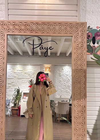 Bej Midi Kadın Trençkot - Görsel 3