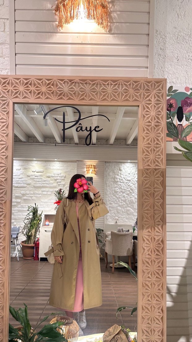 Bej Midi Kadın Trençkot - Görsel 3