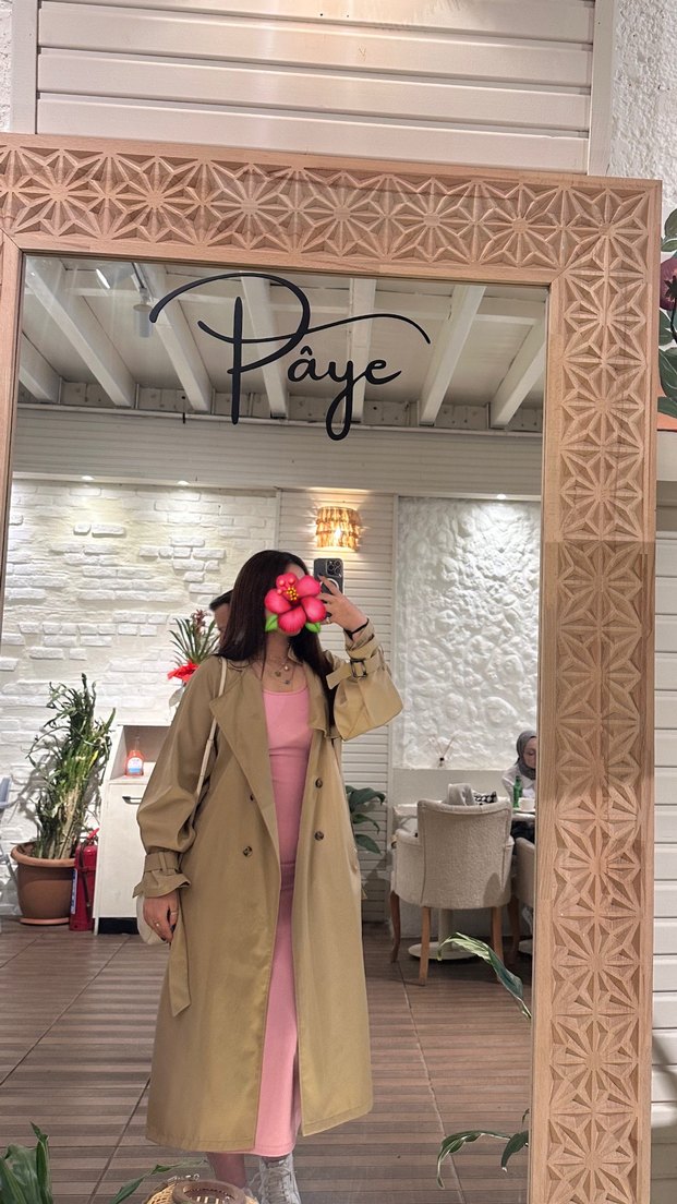 Bej Midi Kadın Trençkot - Görsel 2