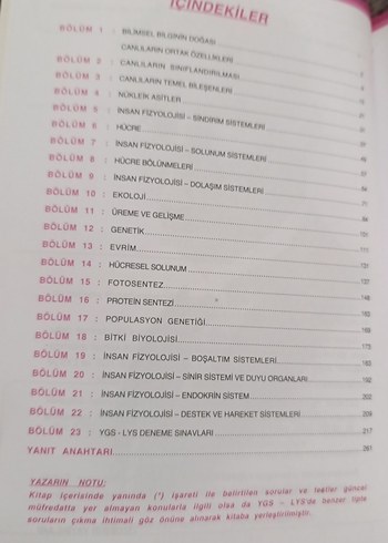 Özdebir YGS LYS Biyoloji Soru Bankası