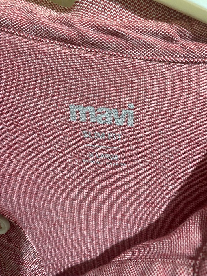 Pembe Pamuklu Erkek Polo Tişört - Görsel 2