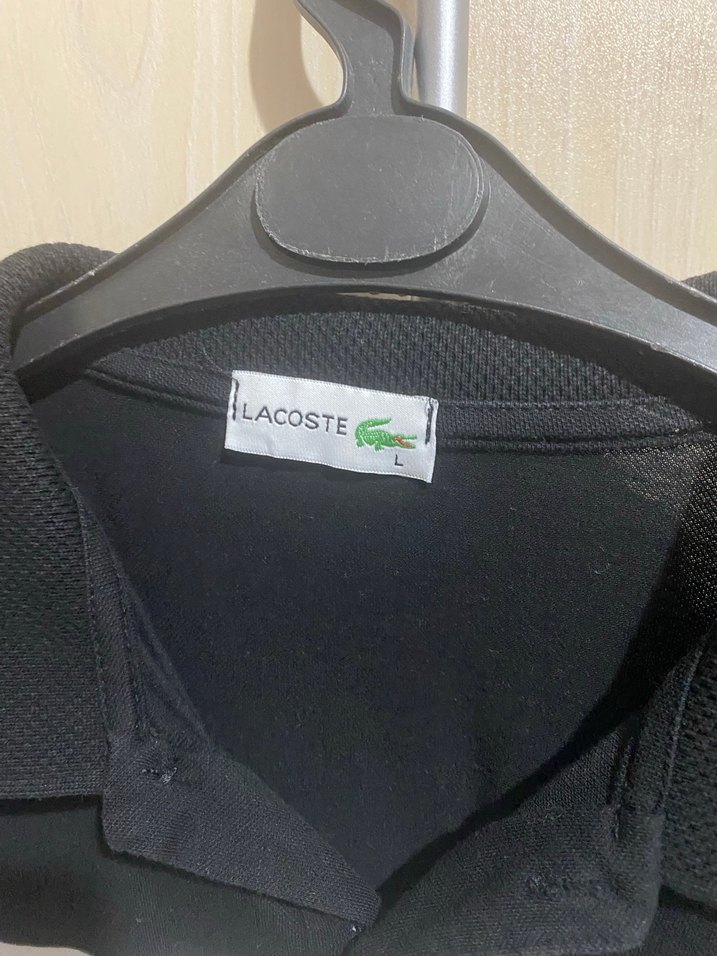 Lacoste Erkek Siyah Beyaz Çizgili Polo Tişört - Görsel 2