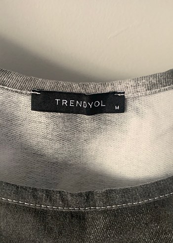 trendyol gri crop - Görsel 2