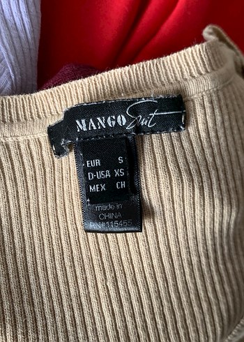 mango bej triko kadın bluz - Görsel 3