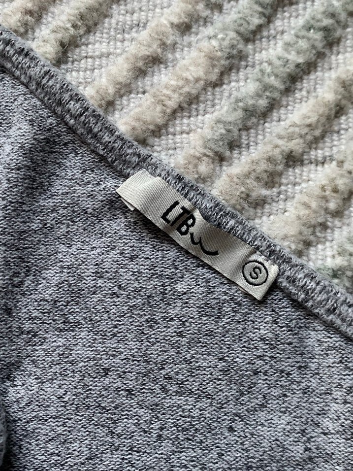 ltb gri omuzlu kısa triko crop top - Görsel 2