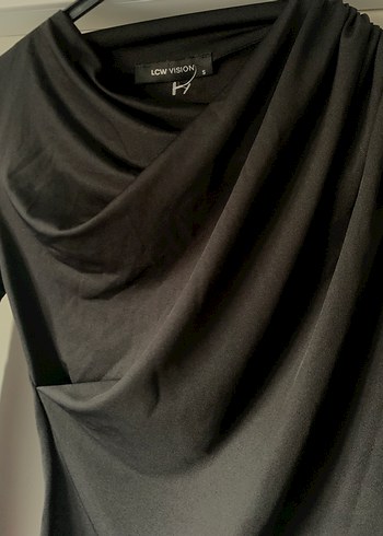 lcwaikiki drapeli siyah saten bluz - Görsel 2