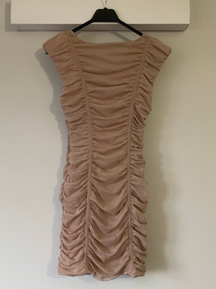 zara drapeli elbise - Görsel 2