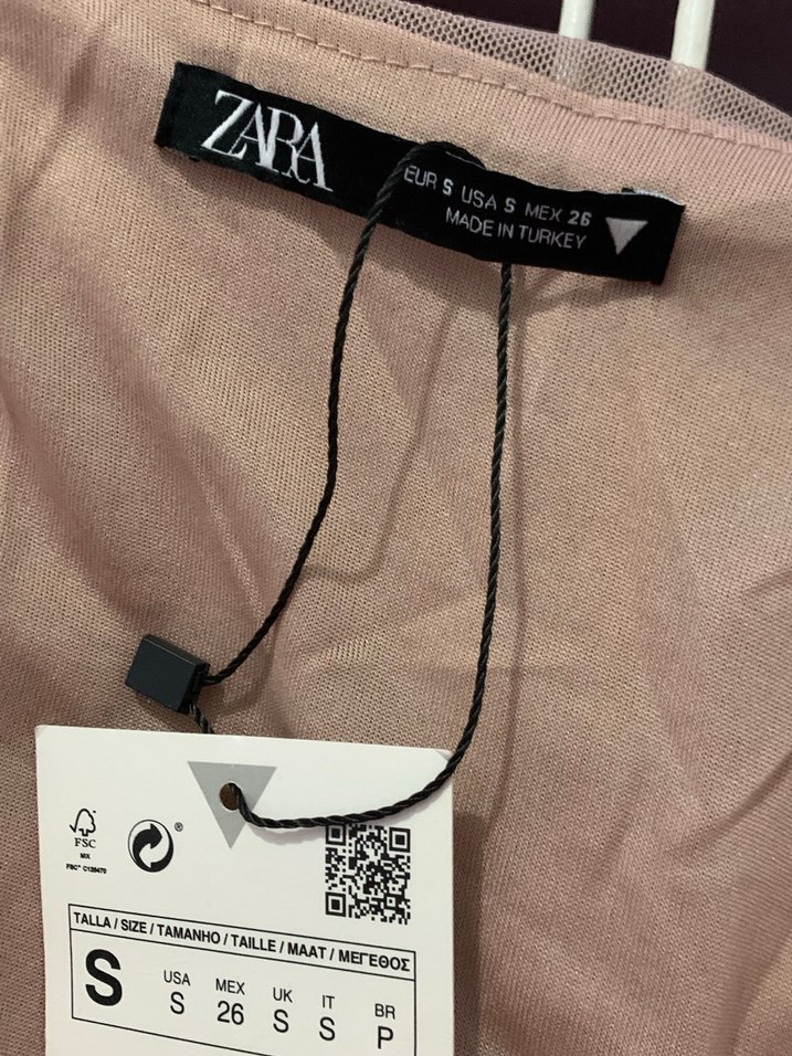 zara drapeli elbise - Görsel 3