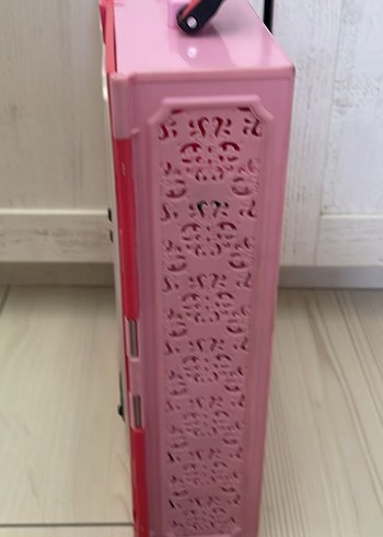 Renkli Pembe Barbie Çocuk giyim Dolabı - Görsel 2