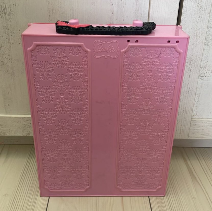 Renkli Pembe Barbie Çocuk giyim Dolabı - Görsel 3
