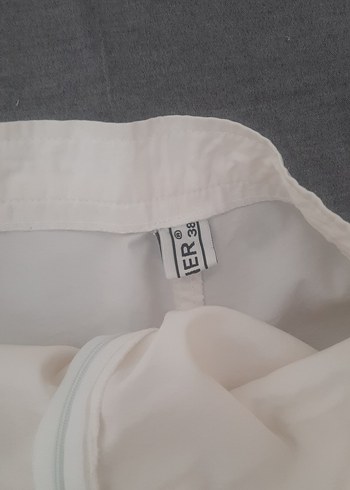 Beyaz Pamuklu Plaj Mini Şort - Görsel 5