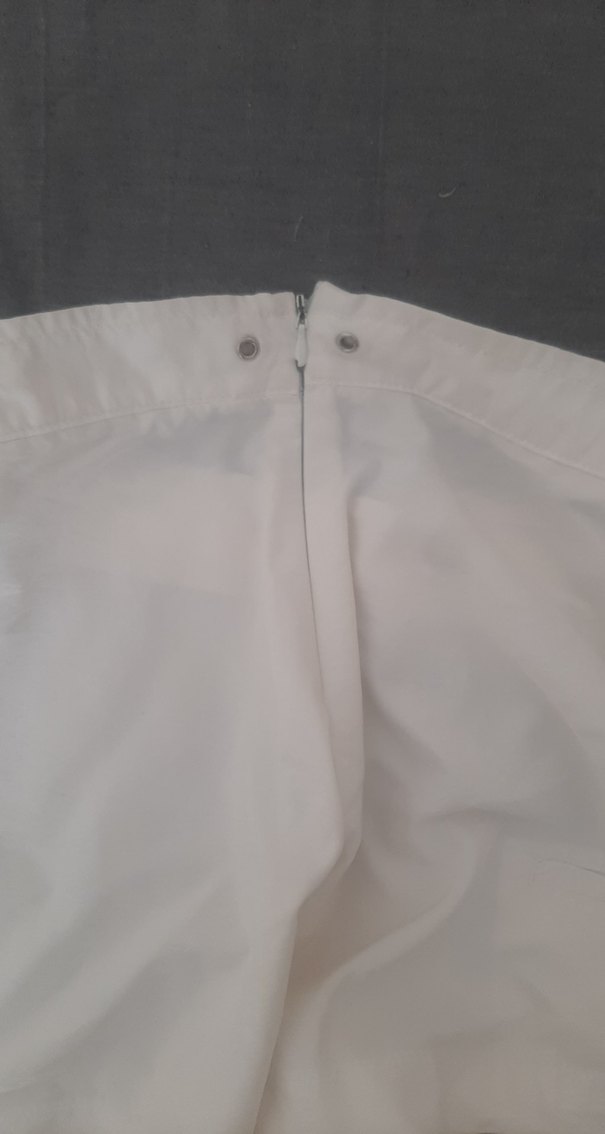 Beyaz Pamuklu Plaj Mini Şort - Görsel 4