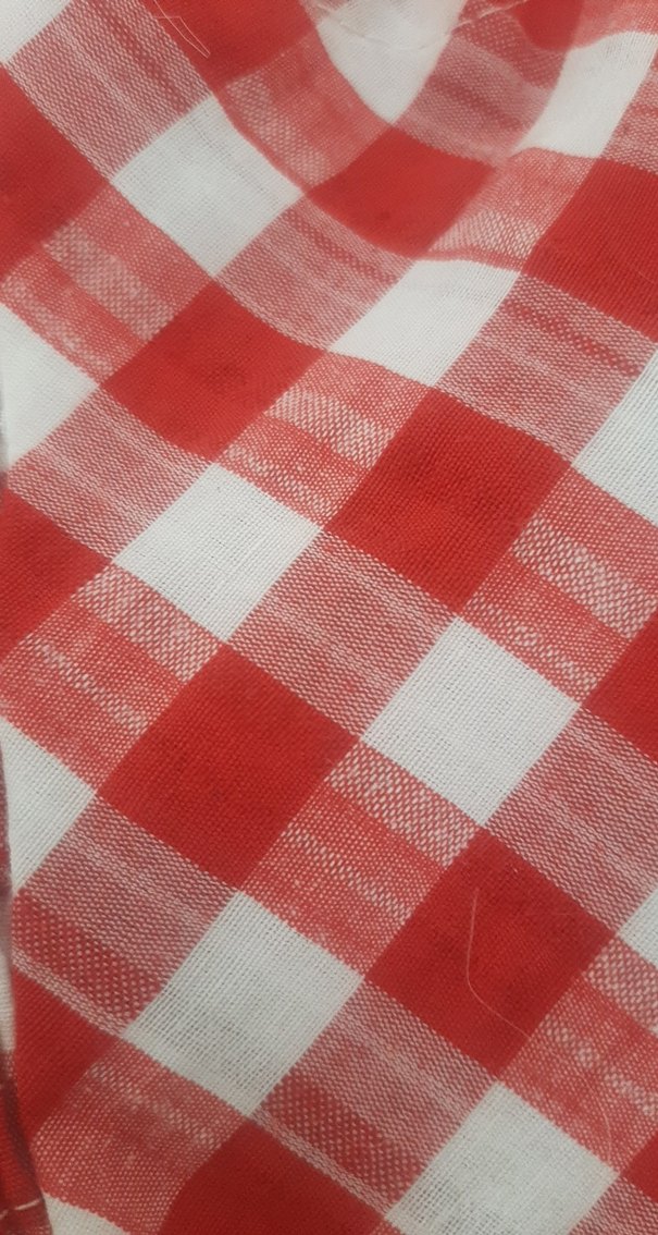 Düğmeli Kırmızı Ekose Mini Crop - Görsel 5