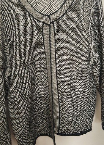 Fermuarlı Gri Kadın Hırka - Görsel 4