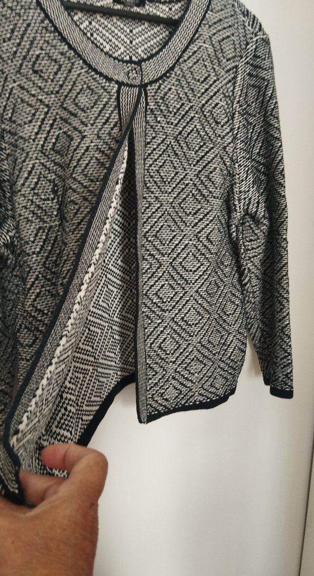 Fermuarlı Gri Kadın Hırka - Görsel 2