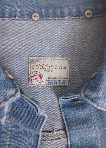 Diğer Düğmeli Mavi Kadın Denim Ceket