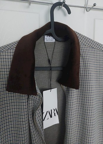 Erkek Gri Midi Fermuarlı Ceket #ZARA - Görsel 5