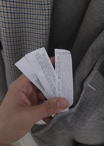 Erkek Gri Midi Fermuarlı Ceket #ZARA - Görsel 3