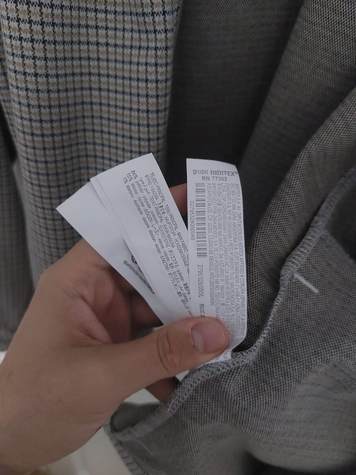 Erkek Gri Midi Fermuarlı Ceket #ZARA - Görsel 3