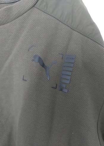 #Haki #Puma Erkek #Sweatshirt, Bisiklet Yaka, Rahat Kesim - Görsel 2