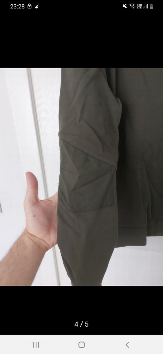 #Haki #Puma Erkek #Sweatshirt, Bisiklet Yaka, Rahat Kesim - Görsel 4