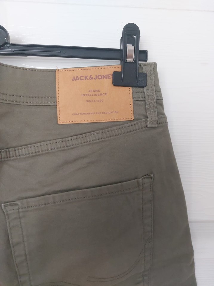 Haki #Jack&Jones Renk Rahat Kesim Denim Erkek Şort - Görsel 4