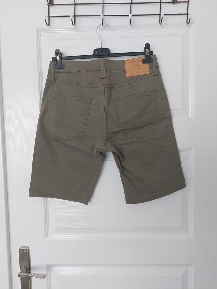 Haki #Jack&Jones Renk Rahat Kesim Denim Erkek Şort - Görsel 3