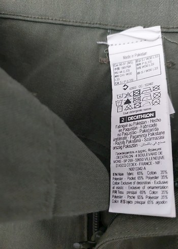 #Decathlon #Solognac Haki #Şort (internette 850-900tl) #ERKEK - Görsel 3