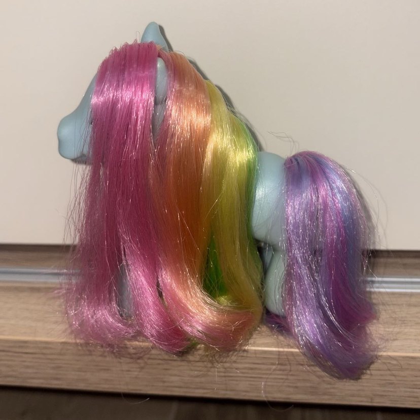 Pastel Renkli Gri At Figürü - Görsel 3