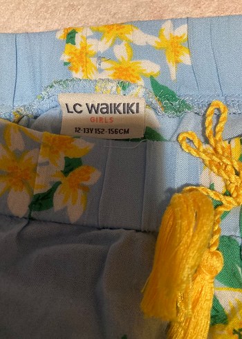 desenli lastikli bol pantolon - Görsel 5