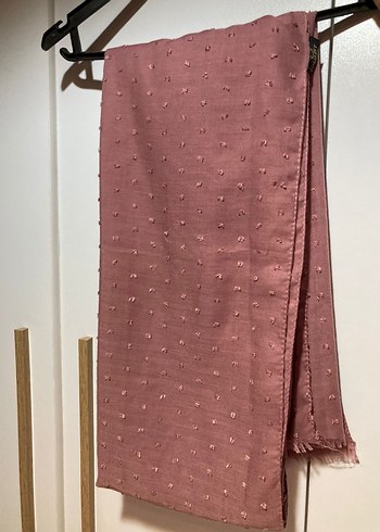 Gül Kurusu Dokumalı Şal - Görsel 6