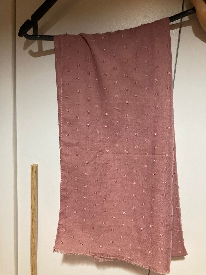 Gül Kurusu Dokumalı Şal - Görsel 5