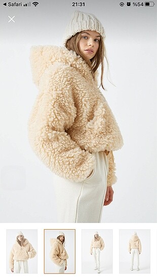 Pull & bear peluş kanguru