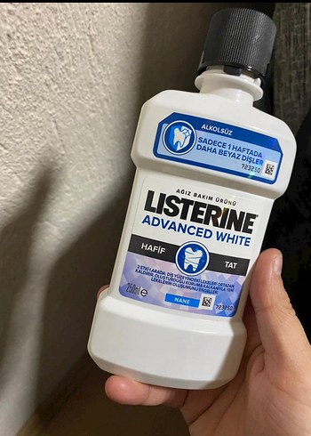 Listerine Advanced White Alkolsüz Ağız Bakım Suyu 250 ml