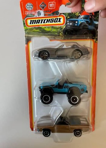 Matchbox 3'lü Oyuncak Araba Seti