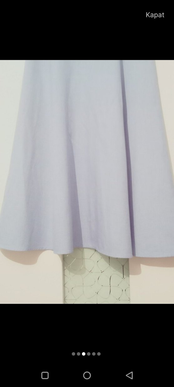 Midi Boy açık mavi etek - Görsel 3