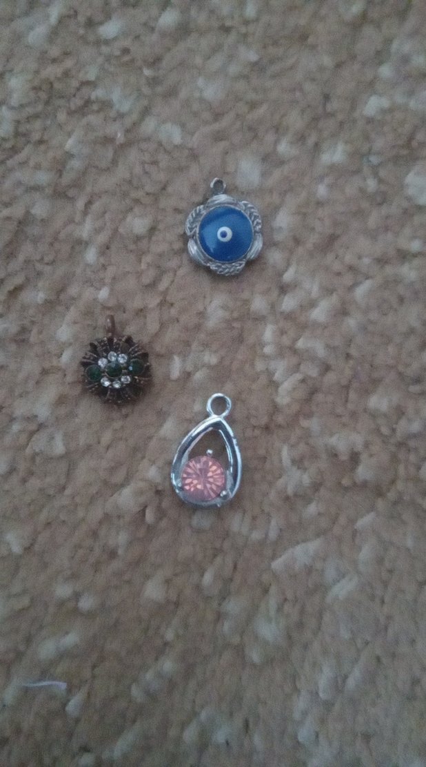 Turkuaz ve Taşlı Kadın Charm Seti - Görsel 3