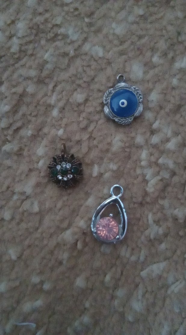 Turkuaz ve Taşlı Kadın Charm Seti - Görsel 2