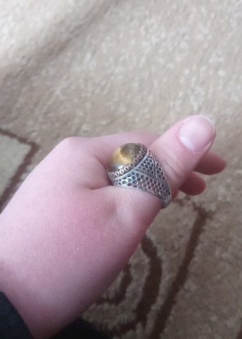 Bohem Tarz Erkek Vintage Yüzük - Görsel 3