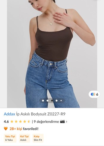 Addax Addax Kahverengi Askılı Bodysuit
